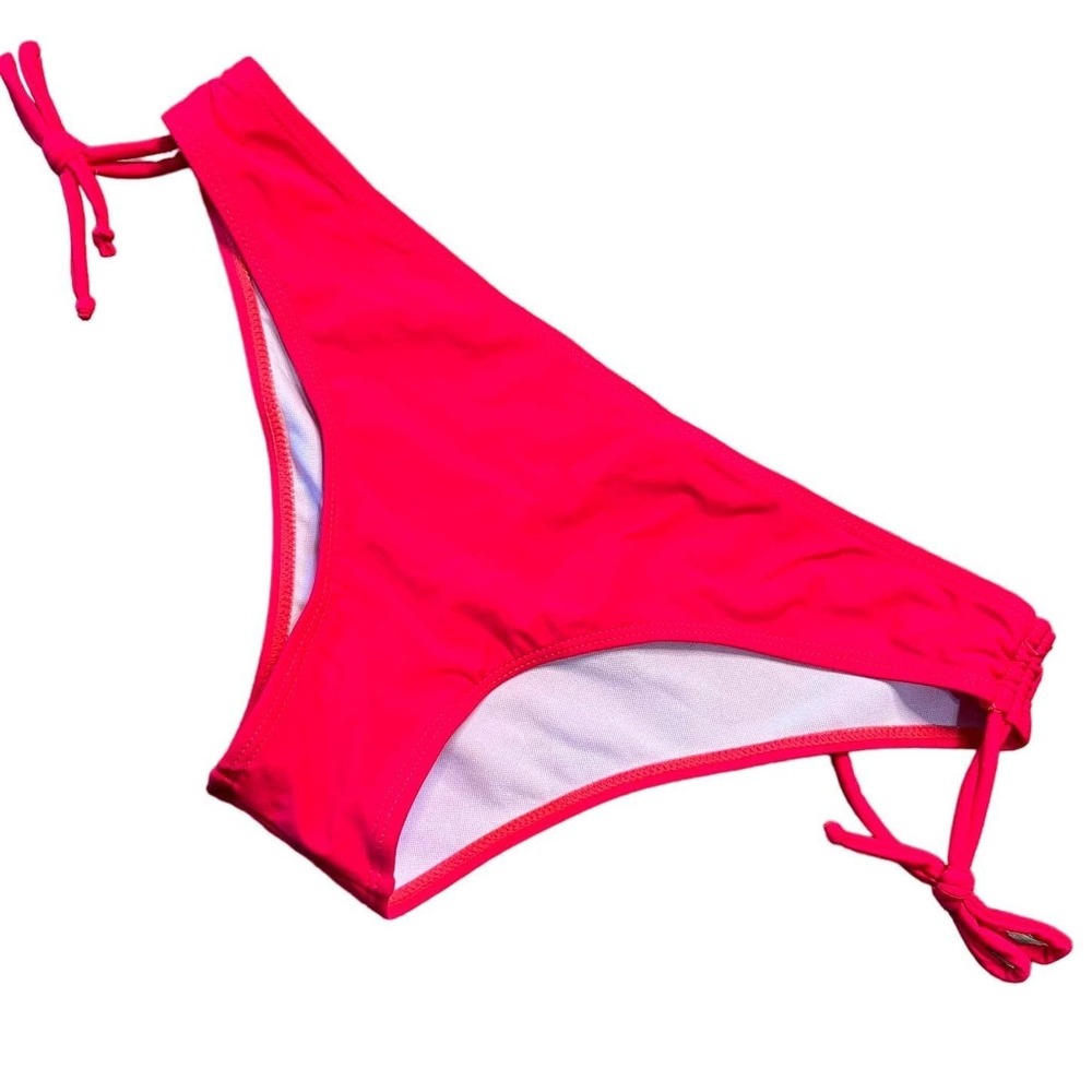 Neon Red Pink Size Large Bikini‎ Bottom